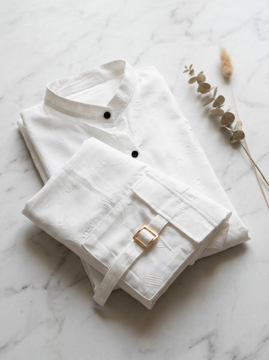 Crisp Pure White Structured Utility Twill Tunic & Wide Cargo Trouser 2-Piece Set – Canada - Image 13